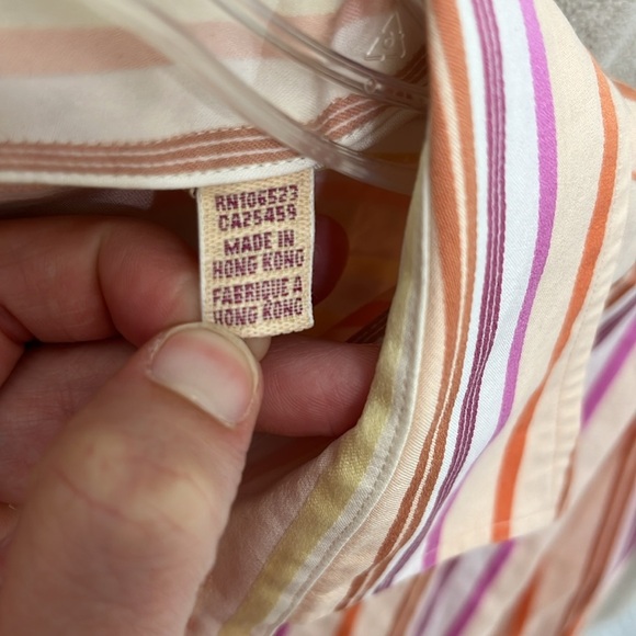 Ted Baker Men’s Striped Long Sleeve Button Down Size 3 - Picture 4 of 4